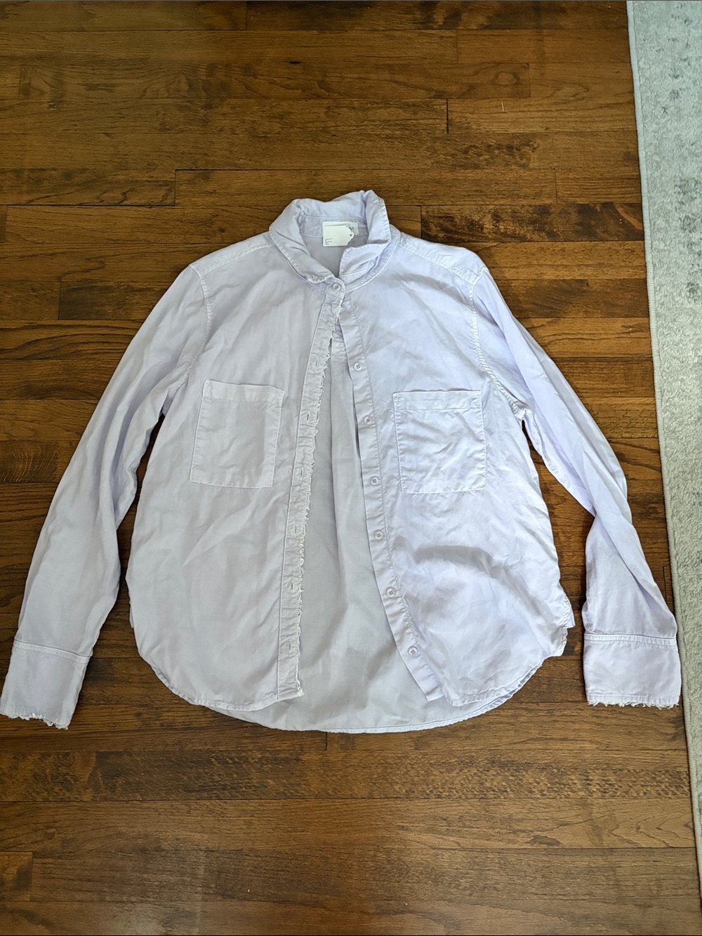 Bella Dahl Light Lavender Casual Button-Down Shirt